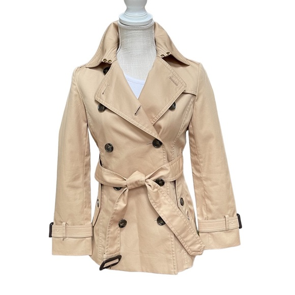 Teenie Weenie‎ Brown Trench Coat Jacket with Belt Size: S - Picture 1 of 13
